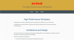 Desktop Screenshot of airdesk.com