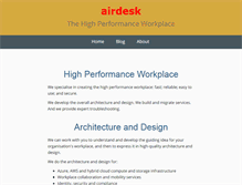 Tablet Screenshot of airdesk.com